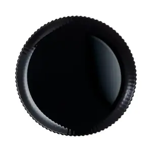Dinner Plate Luminarc BLOOM BLACK 25 cm, black opal glass, tempered