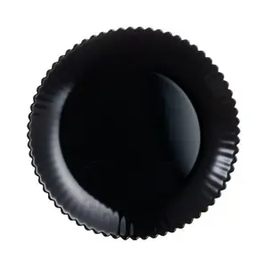 Dinner Plate Luminarc Bloom Black 19 cm — black opal glass, tempered