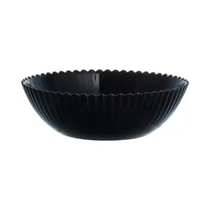 Dinner plate Luminarc BLOOM BLACK 16 cm, black opal glass, tempered