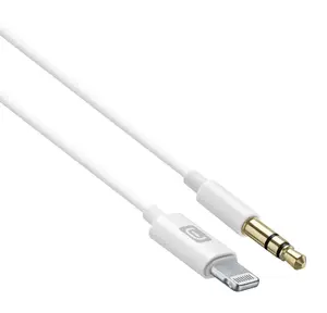 Аудио кабель Cellularline Aux Music Cable - Lightning на 3.5 мм, 1 м, белый