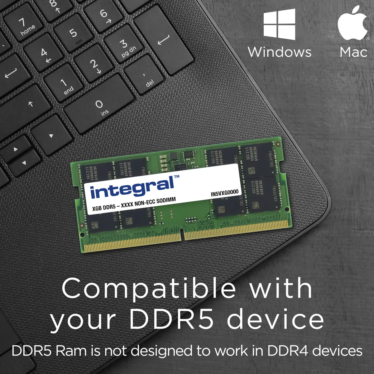 INTEGRAL 16GB DDR5 5600MT/s SODIMM для ноутбука Photo 7