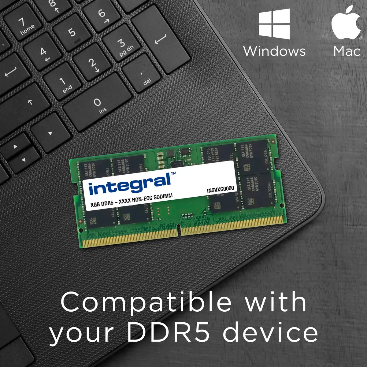 INTEGRAL 8GB DDR5 4800MT/s SO-DIMM CL40 Photo 3