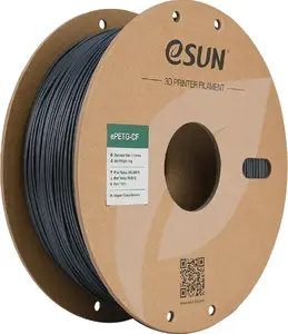 3D printer filament eSun EPETG-CF 1.75 mm DARK GREY 1 kg – carbon fiber reinforced PETG
