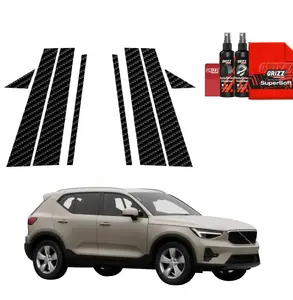 Aizsargvideos uz statņiem GrizzGlass BodyShield Carbon Volvo XC40 (2022–2026) 8‑in‑1