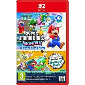 Игра NINTENDO SW2 Super Mario Bros. Wonder для Nintendo Switch 2 — платформер, до 4 игроков, несколько игровых персонажей