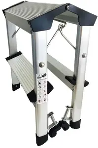 Folding Step Ladder Twinco Trappestige Twin Mini 2-step, 4 wheels