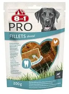Лакомство для зубов собак 8in1 Przysmak Fillets Pro Dental S 200g от 8in1