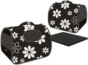 Pārvadāšanas soma dzīvniekam CADOCA NOMAD FLOWER M — bumbas (bowling) stila