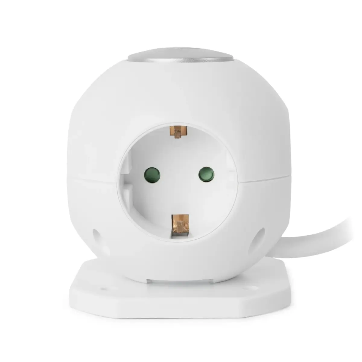 ENTAC Power Ball 3 розетки с 2×2.1A USB Photo 2