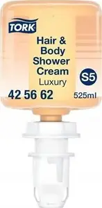 Šķidrās matu un ķermeņa ziepes Tork 525 ml – dzintara aromāts (425662)