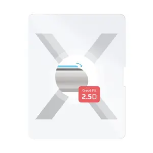 Rūdīts aizsargstikls FIXED priekš Apple iPad Pro 13" (2024) / M5 (2025) — 2.5D, caurspīdīgs, 1 gab.