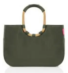 Tote bag Reisenthel loopshopper L — Green, 25 L, 460 × 250 mm, aluminium handle