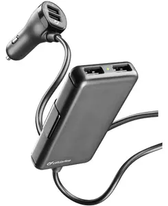Car USB Charger No name CBRUSB4FAMILY7AK — 36W, 4 USB ports, 5V input, 7.2A total, black