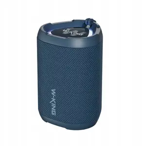 Портативная беспроводная колонка W-KING D110 синяя — W-KING D110 Bluetooth колонка