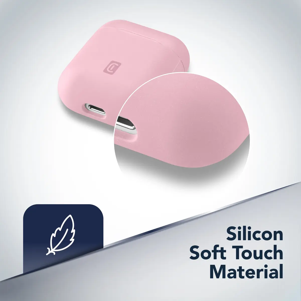 AirPods 1 & 2 silikona maciņš ar āķi — Cellularline Bounce Photo 3