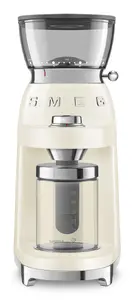Smeg CGF03CREU Burr Coffee Grinder 150 W Conical Burr 240 g Beans Capacity Cream