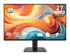 MSI Pro MP275 E14L Datora monitors 27 collas Full HD 1920 x 1080 LCD IPS 144 Hz 4 ms Melns ar iebūvētiem skaļruņiem VESA