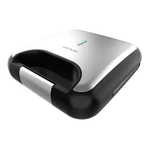 Sandwich maker CECOTEC 02963 — 800 W, stainless steel housing, LED temperature indicator, 2 portions