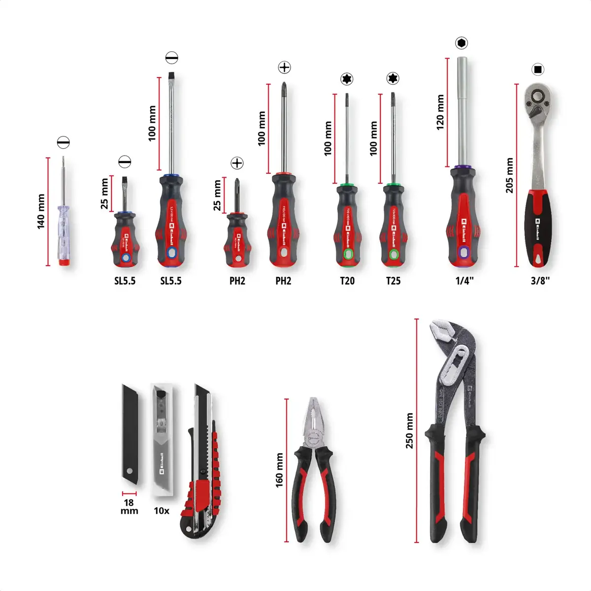 Einhell-KWB E-Case набор 80 предметов Photo 6