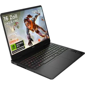 OMEN by HP 16-ap0091ng spēļu portatīvais dators, AMD Ryzen 9 8940HX, NVIDIA GeForce RTX 5060, 16 GB DDR5, 1 TB SSD, Windows 11 Home