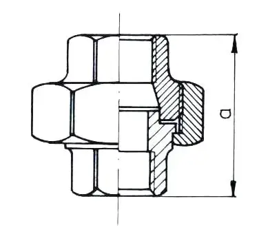 Двойная конусная муфта 1/2″ ODLEWNIA 54 Photo 2