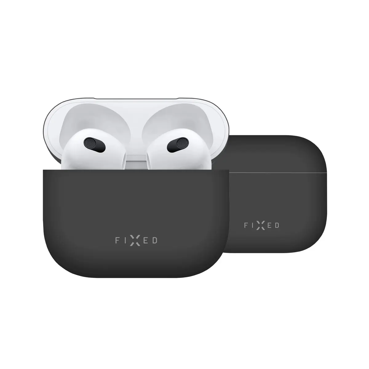 Case FIXED Silky Case — silicone, black Photo 2