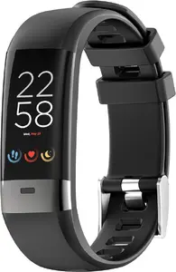 Смарт-часы Smart Canyon Smart Coach с дисплеем 2,44 см (0,96") LCD 80×160 пикс., сенсорный, батарея 105 мА·ч, чёрный ремешок