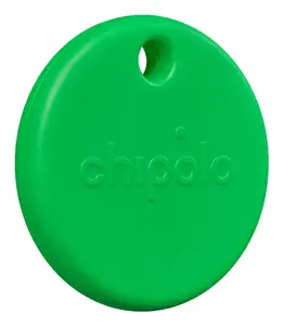 Трекер Chipolo POP Universal зелёный — Bluetooth-найдитель, батарея CR2032, срок 1 год, совместим с Android и iOS, Ø 3.88 см, 6.6 мм