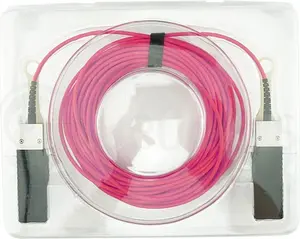 InfiniBand/fibre optic AOC cable BlueOptics 15 m QSFP56–QSFP56 Cyan