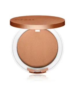 Пудровый бронзер Clinique True Bronze — оттенок Sunkissed, бежевый, контейнер-баночка