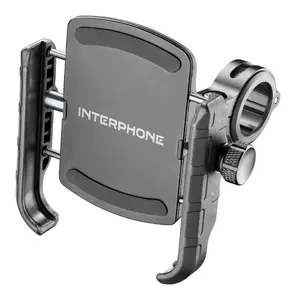 Holder for mobile phone/smartphone INTERPHONE SMCRAB24 — active motorcycle mount, black