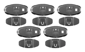 Bracket spare part INTERPHONE adhesive bracket, black, pack of 5
