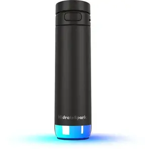 Viedā ūdens pudele HidrateSpark PRO 2, 0,62 l, melna