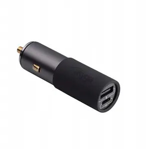 Auto lādētājs Akyga AK-CH-26 USB-A + USB-C PD 5–20V maks. 5A 100W Quick Charge 3.0 GaN