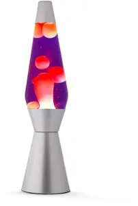 Table Lamp Mellow Yellow iTotal Lava Lamp 36 cm — Purple Liquid, Yellow Wax