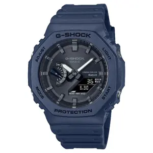 Rokaspulkstenis G-SHOCK GA-B2100-2AER — unisex, oglekļa/rezīna korpuss, zils, 45.4×48.5×11.9 mm