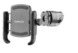 Active holder for mobile phone/smartphone INTERPHONE SMQUIKLOXCRABPROSB for motorcycle, black