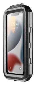 Shell maciņš Interphone QUIKLOX - ARMOR CASE, universāls, alumīnija, priekš ierīcēm līdz 17,5 cm (6,9"), melns