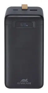 Power bank Rivacase VA1084 Lithium Polymer 40000 mAh, Quick Charge 3.0, 2× USB-C + 1× USB-A, Black
