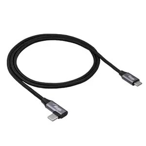 USB C to USB C cable Akyga AK-USB-54, USB 2.0, 1 m, black