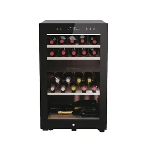 Haier Wine Bank 50 Serie 7 HWS42GDAU1 Freestanding Compressor Wine Cooler with 42 Bottle Capacity 2 Temperature Zones Touch Control and LED Display