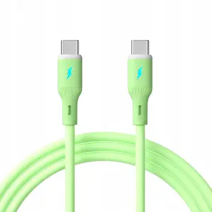 USB cable Akyga AK-USB-69 — USB-C to USB-A, 1 m, green