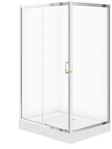 Душевая кабина CERSANIT Arteco Prost 120x90x190 см стекло прозрачное с порогом Tako 120x16 см