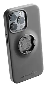Interphone QUIKLOX Melns viedtālruņa vāciņš Apple iPhone 13 Pro ar Quiklox stiprinājuma saderību un termoplastiska poliuretāna materiālu