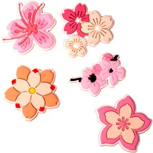 Sticker set krainaGSM Sticker 3D Pink blossom - 5 pieces, 3D decorative phone stickers
