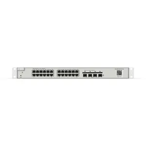 Tīkla slēdzis Usorteret RG-NBS5200-24GT4XS — pārvaldāms L3, 24× Gigabit (10/100/1000), 4× 10G SFP+, pelēks, montāžai statnē