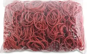 Резинки Office Products (recepturki) Ø50 мм, 1,5×3 мм, 60% каучука, 1000 г, красные