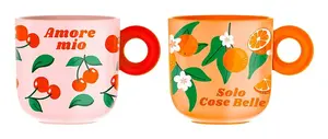 Cup set BIALETTI PFRUIT004 — 2-piece universal cups, multicolour