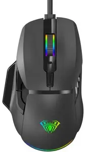 Wired RGB Gaming Mouse No name F815 — Black, USB connection, RGB lighting
