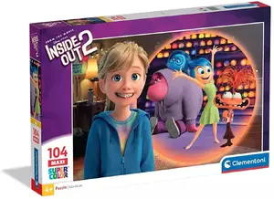 Puzzle Clementoni CLE puzzle 104 maxi SuperKolor Inside Out 2 – 104 pieces, maxi format